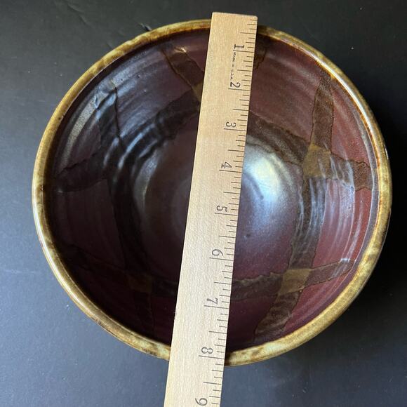 Vintage whitefish montana pottery bowl 8 inch serving - Picture 13 of 14